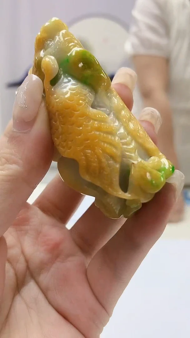 定制翡翠未镶嵌4902ms-毛货20貔貅