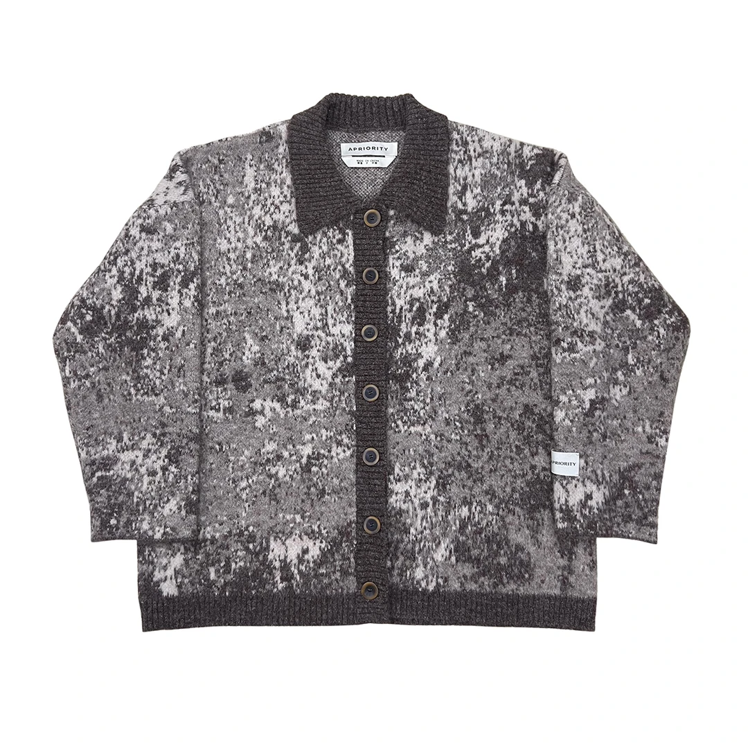 APRIORITY先验 提花针织开衫