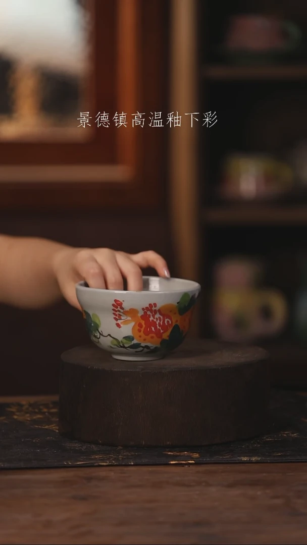 陶瓷景德镇高温釉下手绘陶瓷129