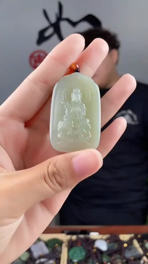 和田玉未镶嵌颈饰拍一发一，多样性发货