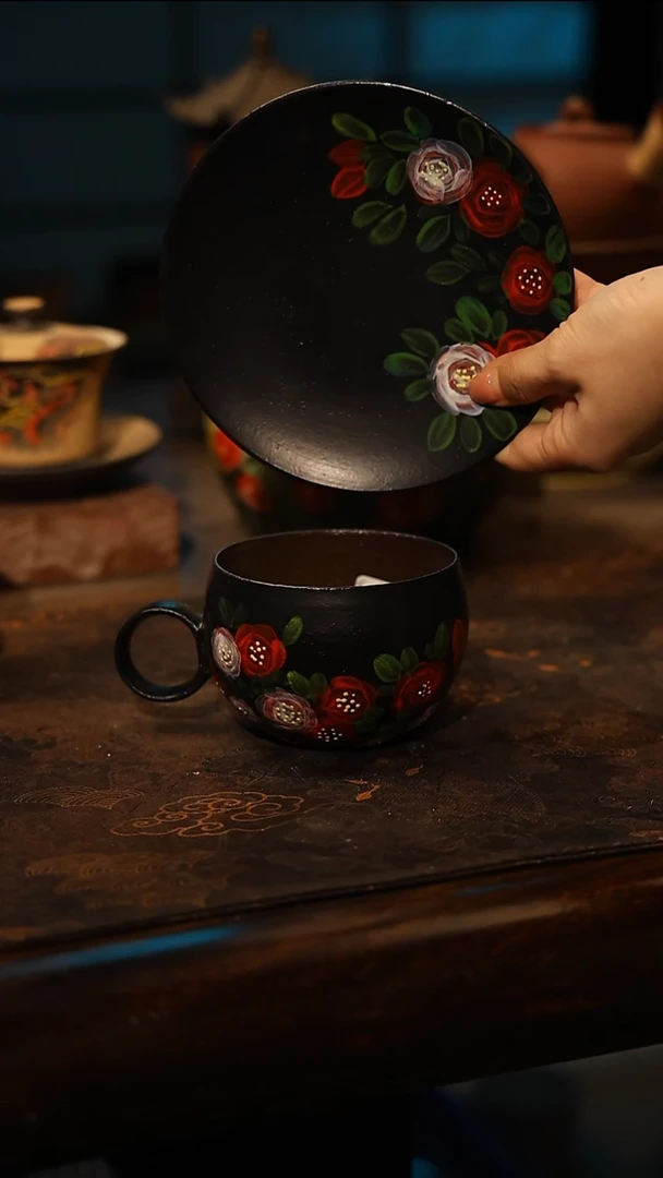 陶瓷景德镇高温釉下彩手工手绘款式