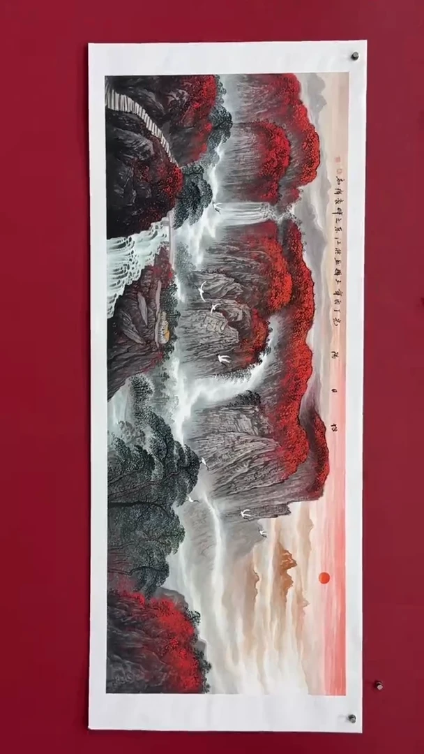 国画国画绘画山水花鸟
