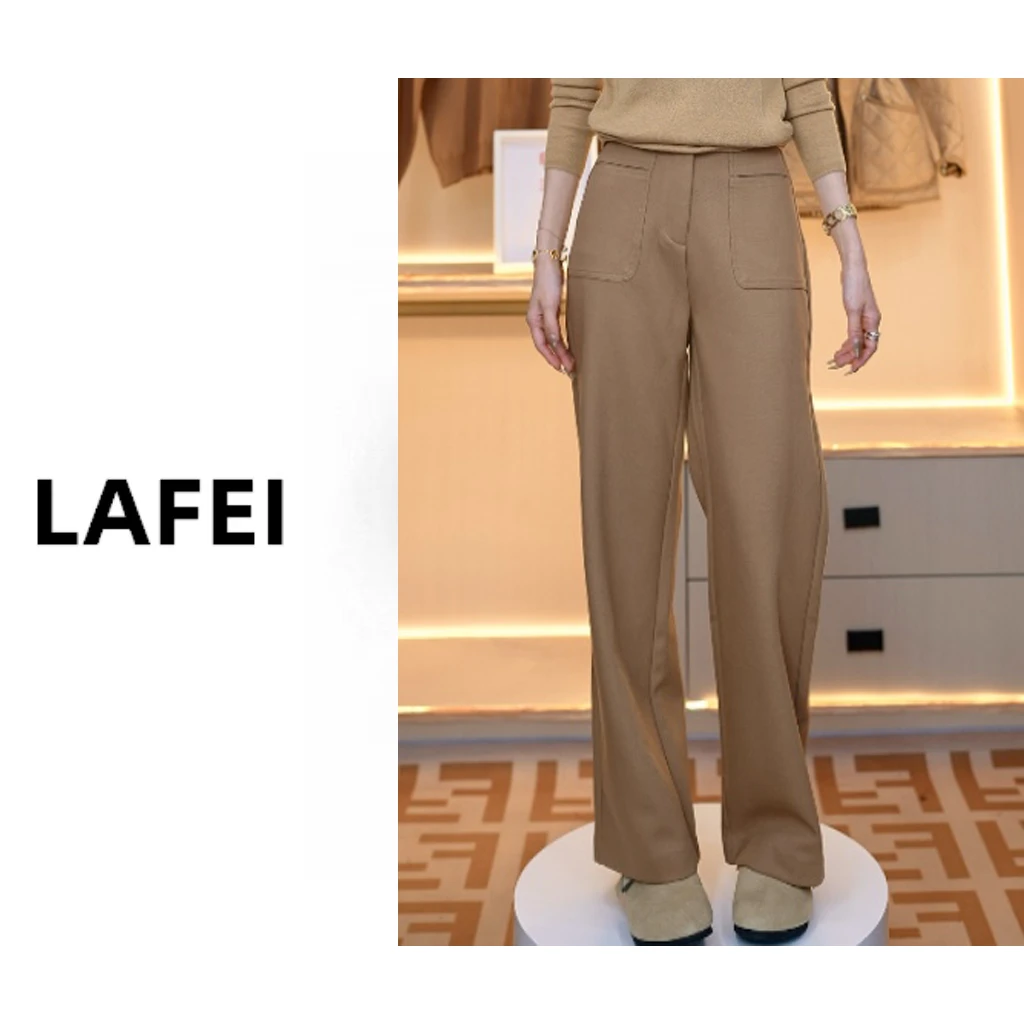 百搭冬季垂感直筒裤休闲裤