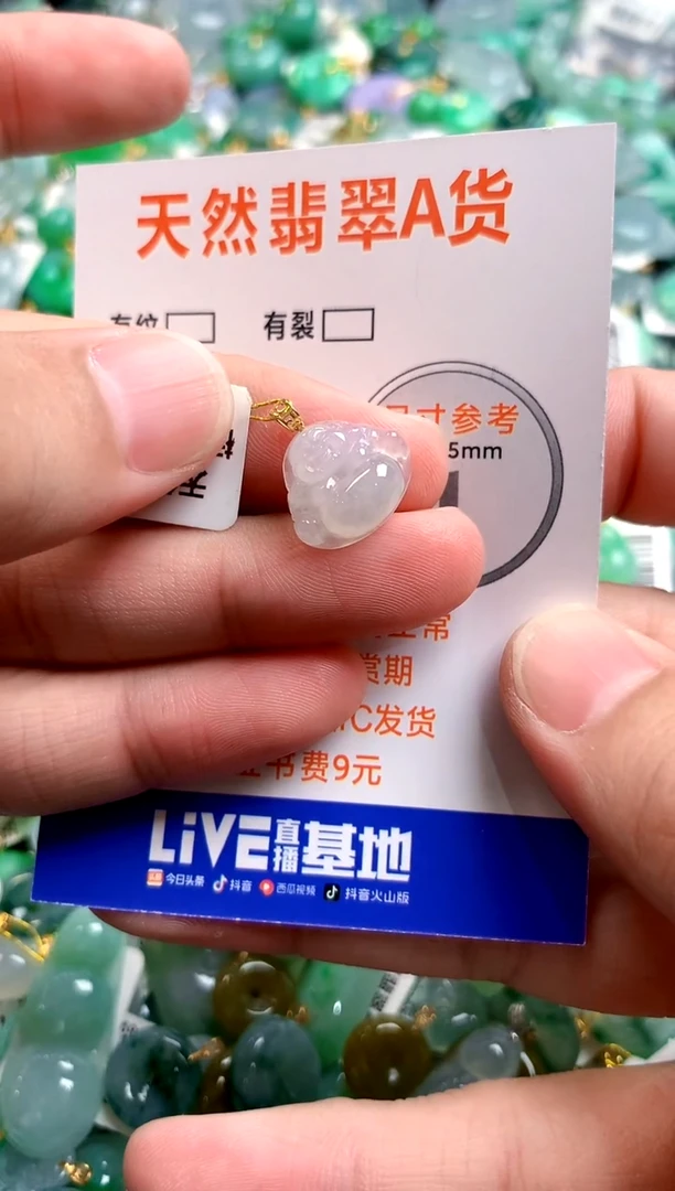 颈饰18K金镶嵌翡翠14003971