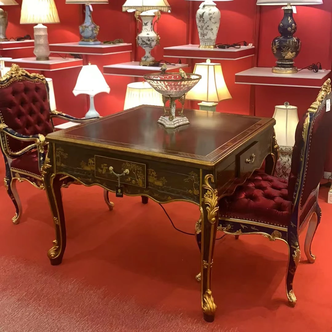 FH&HOME/凤凰美居欧式奢华家居客厅两用麻将桌椅家用