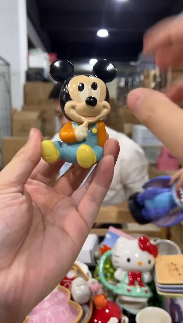 瓷片中古米奇小摆件