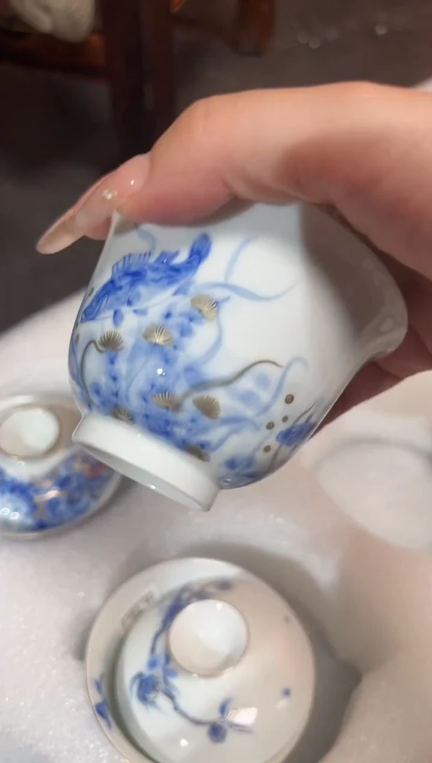瓷片景德镇瓷器茶器茶杯