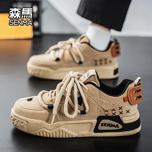 【双11返场】森马男鞋原创爆款潮流百搭板鞋男款厚底增高学生休闲鞋
