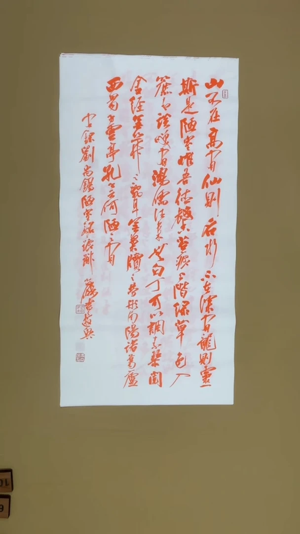 书法冯尚杰老师中国红书法专场