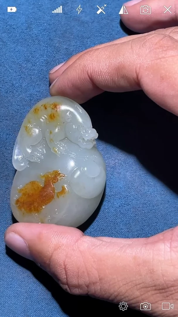 未镶嵌和田玉把件YY   貔貅