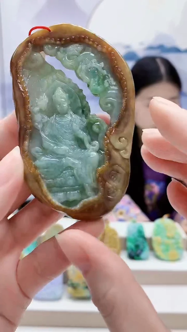 未镶嵌定制翡翠4812ry-毛货挂件46
