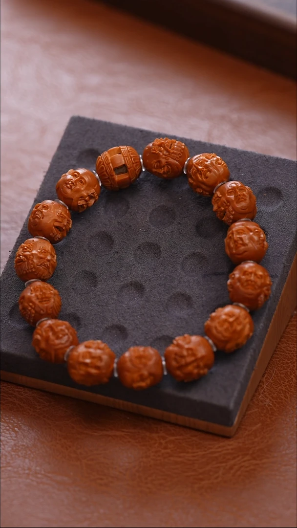 手串/手链橄榄核梵像罗汉1.6