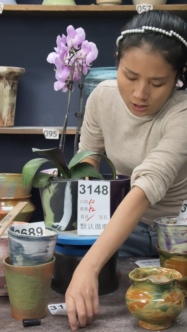 景德镇花盆默认微瑕3148