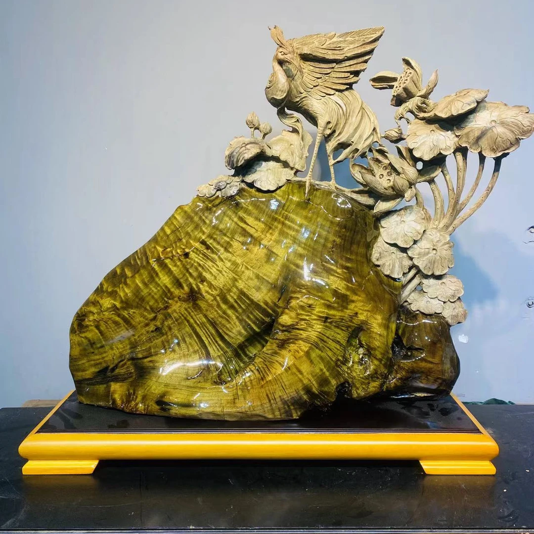 一鹭莲升家具摆件品