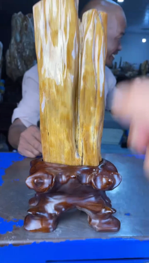 未镶嵌摆件硅化玉2