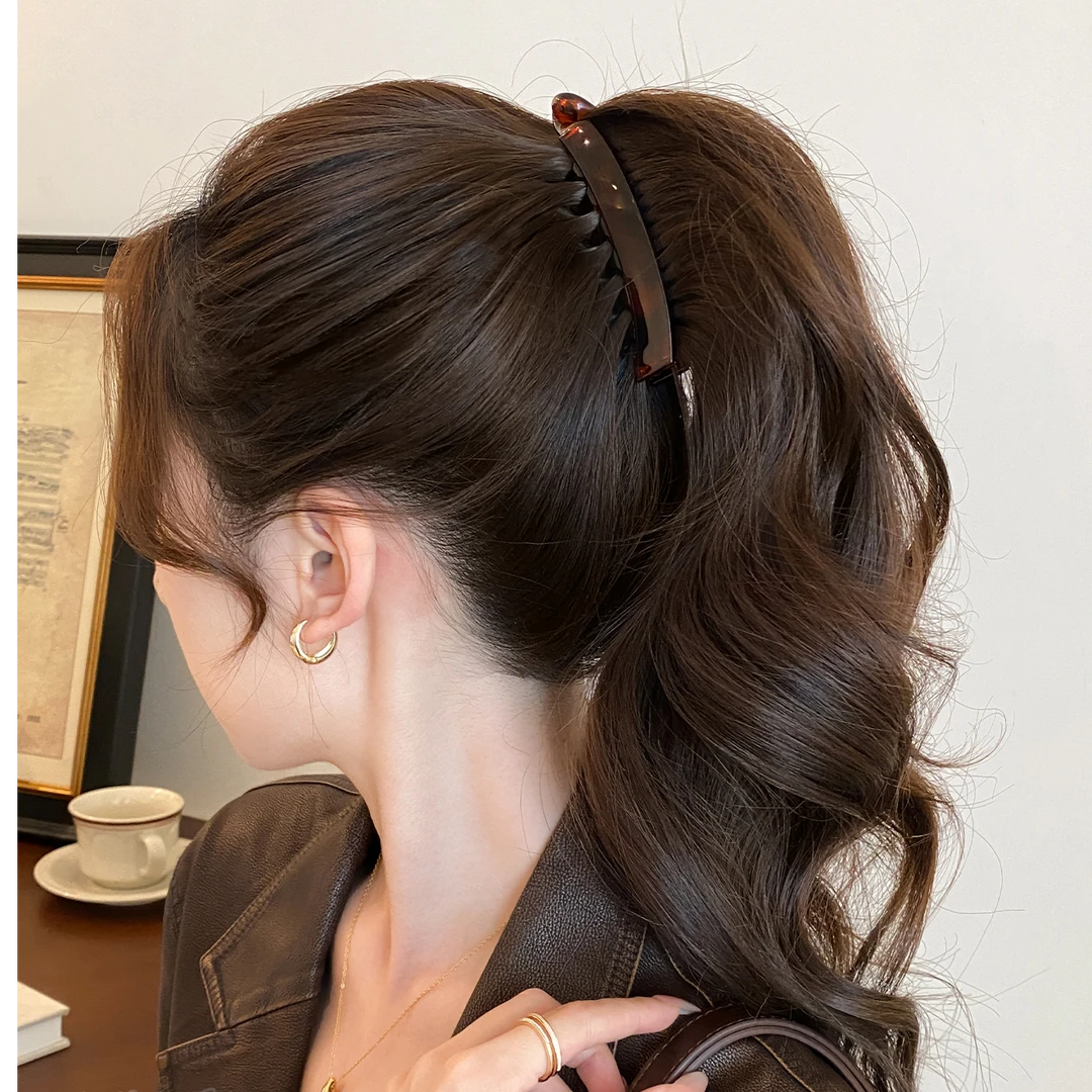 香蕉夹竖夹高马尾夹子女2025新款韩系中号防滑发夹发卡子抓夹发饰