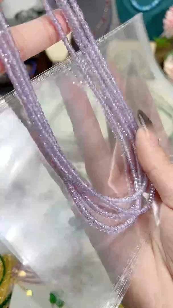 【闪购商品】锂辉石紫锂辉项链银S925镶嵌方99