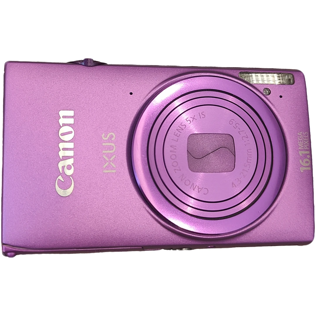 99新 Canon/佳能 ixus245hs葡萄紫色1610万像素5倍光变可触屏实况