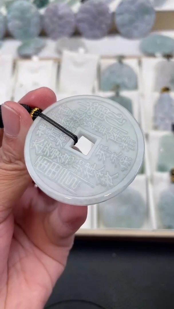 颈饰未镶嵌翡翠天然缅甸翡翠A货416