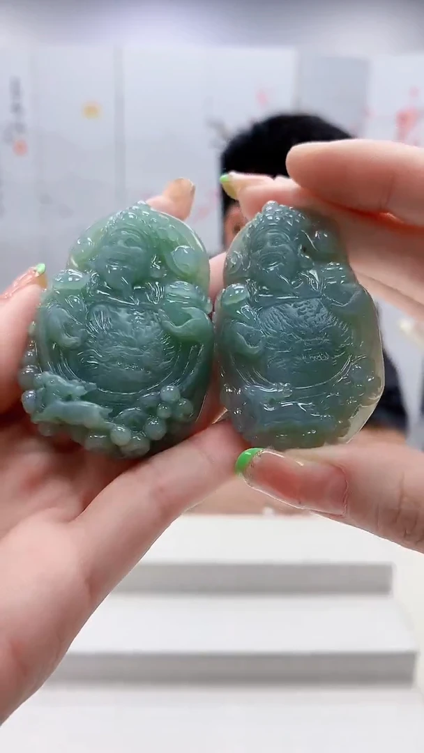 未镶嵌定制翡翠5028ry-毛货挂件184
