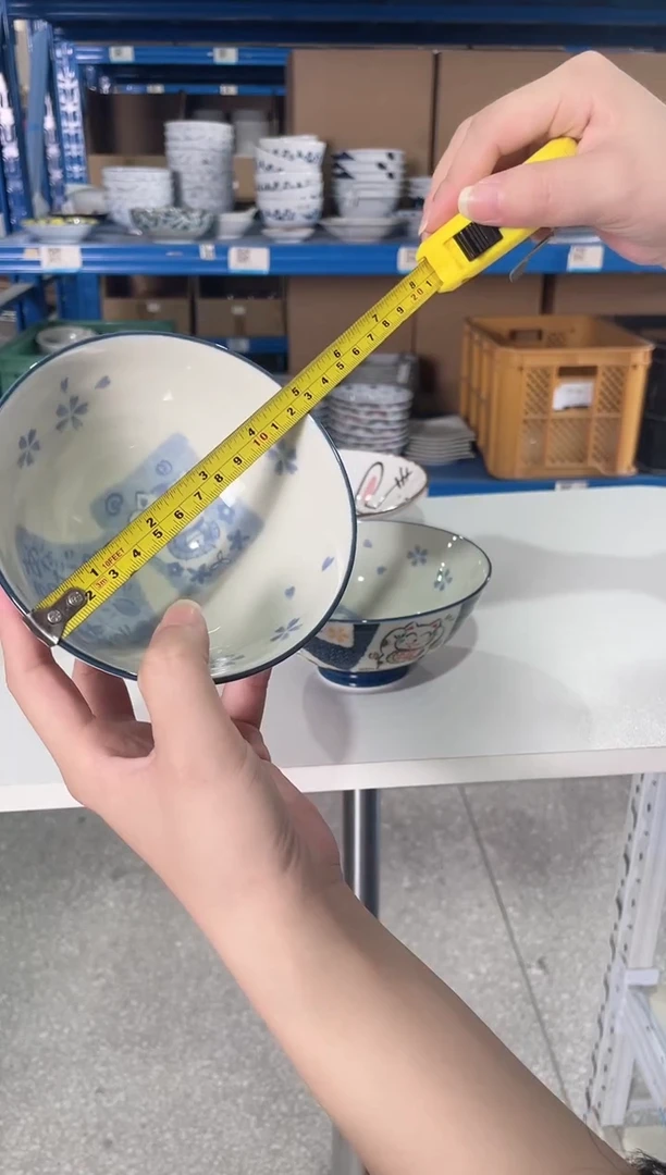 陶瓷招财猫4.9英寸碗
