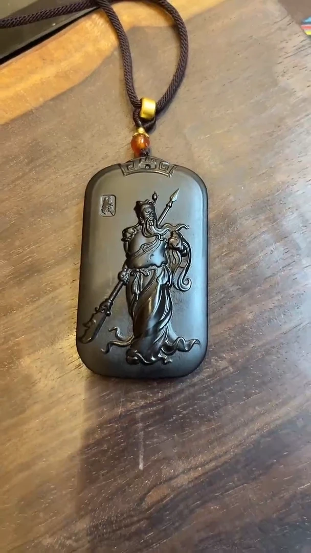 和田玉未镶嵌颈饰和田玉挂件義字关羽 M050