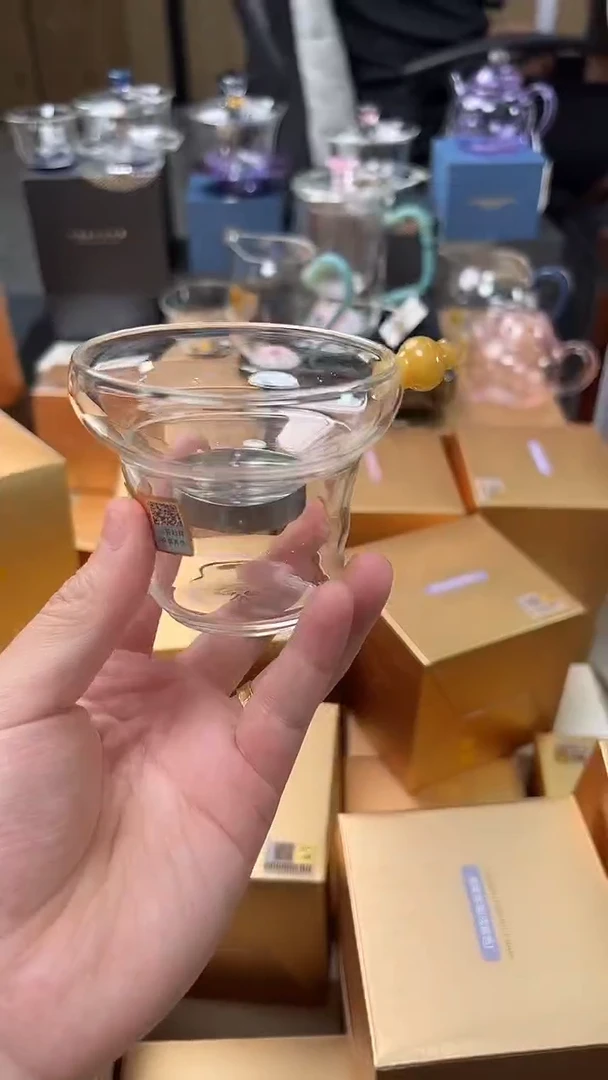 @@禾器晶彩奉珠茶漏金玉色