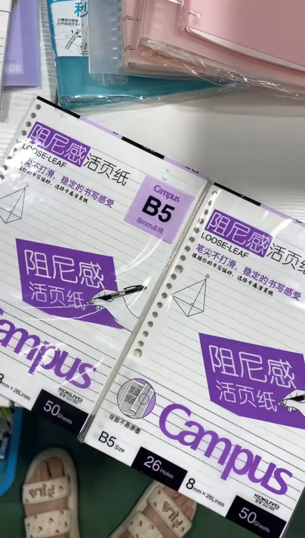 阻尼感活页纸替芯2本B5