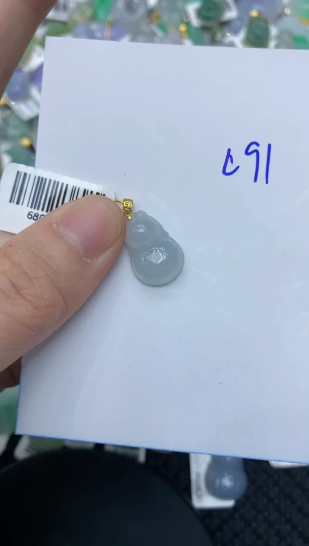 【闪购商品】翡翠颈饰18K金镶嵌1111111111