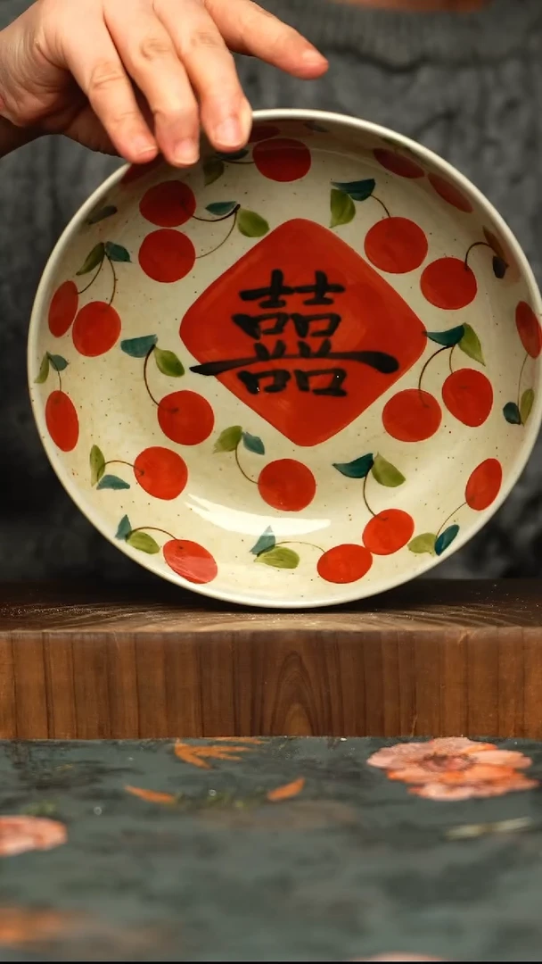 杯釉下彩手工手绘同款陶器