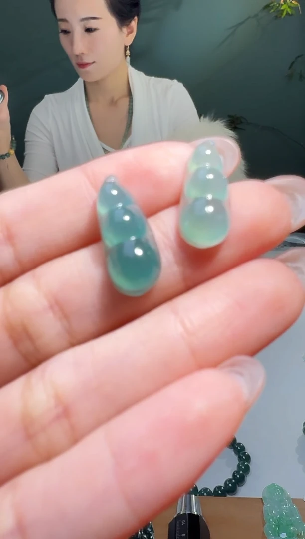 【闪购商品】翡翠颈饰未镶嵌天然A货翡翠多样性发1豆子