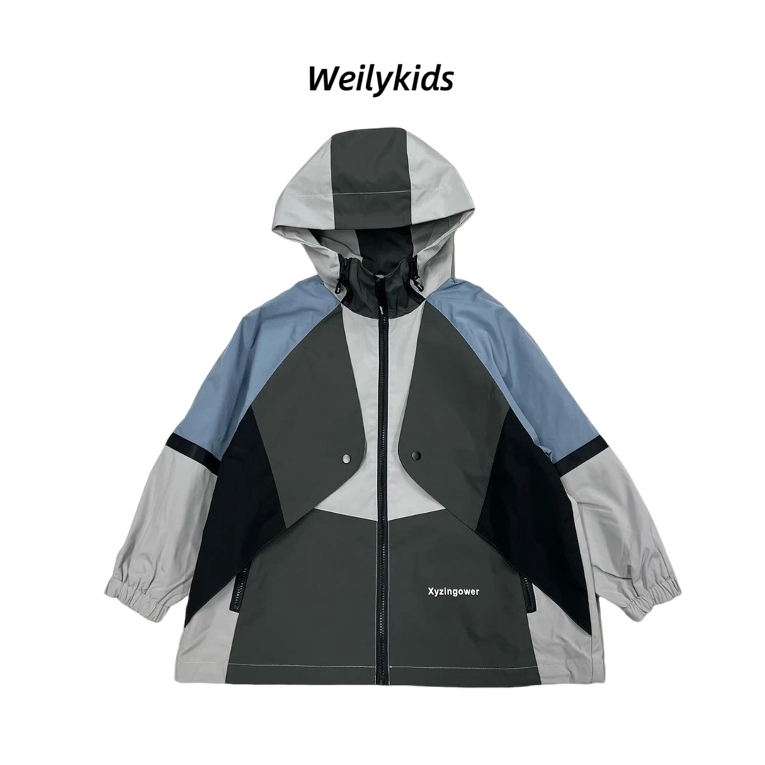 (都市探索者）2025中大童青少年秋季新款户外冲锋衣外套106