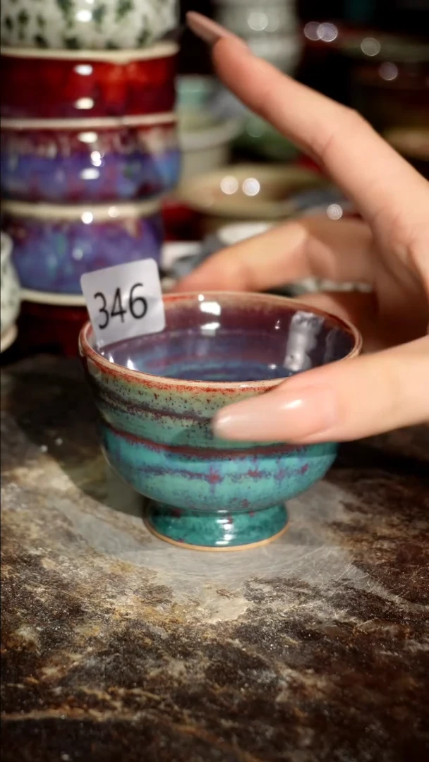 摆件精品窑变钧瓷茶器