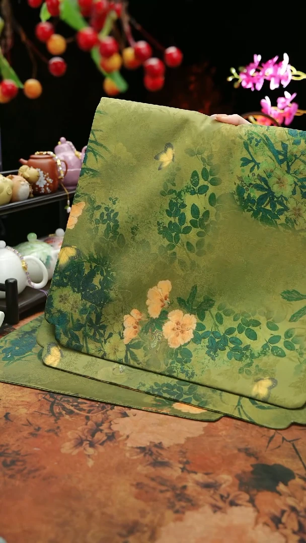 【闪购商品】68*36春颜缎面防水茶席