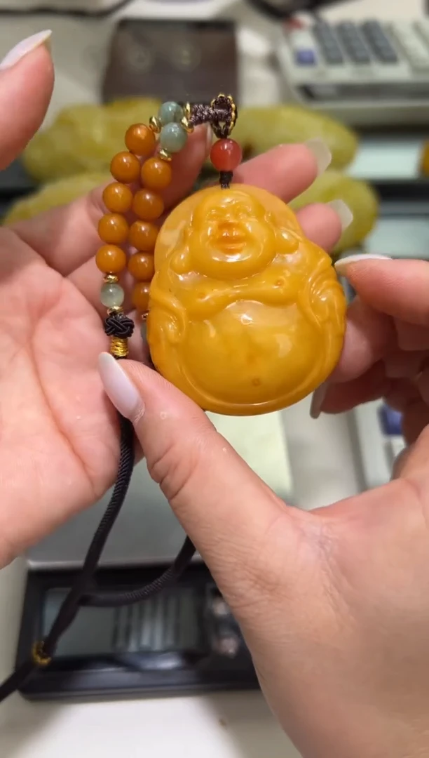 裸石琥珀未镶嵌琥珀蜜蜡吊坠