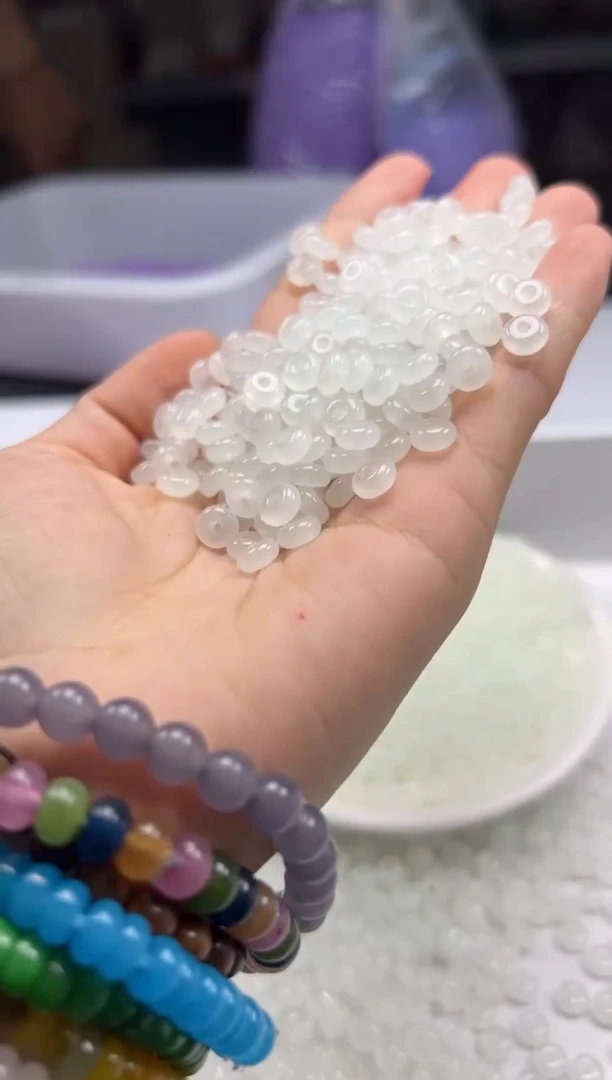 南红玛瑙未镶嵌颈饰w747荔枝冻算盘6*3mm*50颗