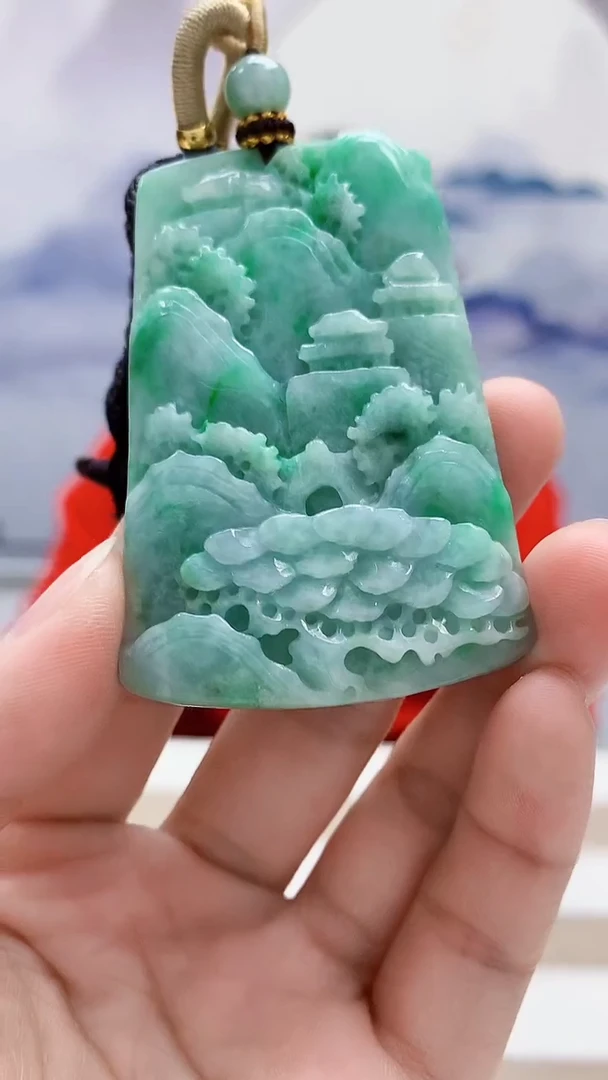 未镶嵌定制翡翠5167lr-毛货挂件62