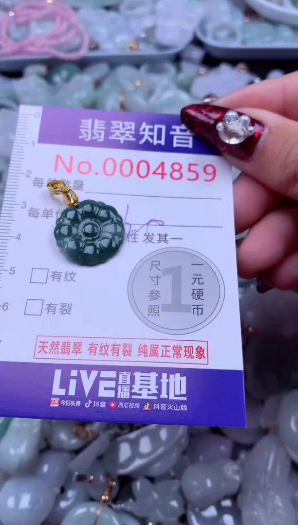 吊坠(不含链)未镶嵌翡翠4859