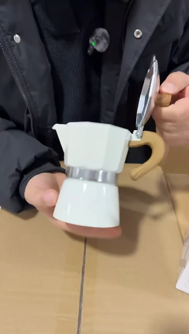 奶白意式3杯份摩卡咖啡壶