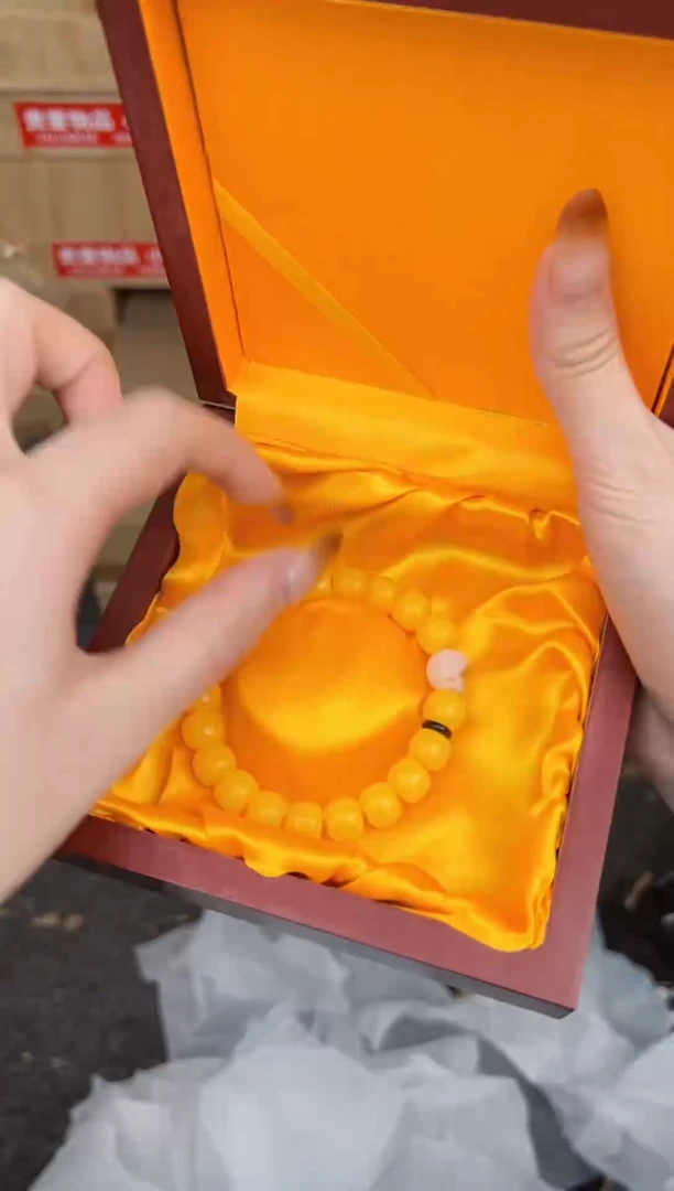 甄得帅文玩阁黄玉菩提链接@@L052