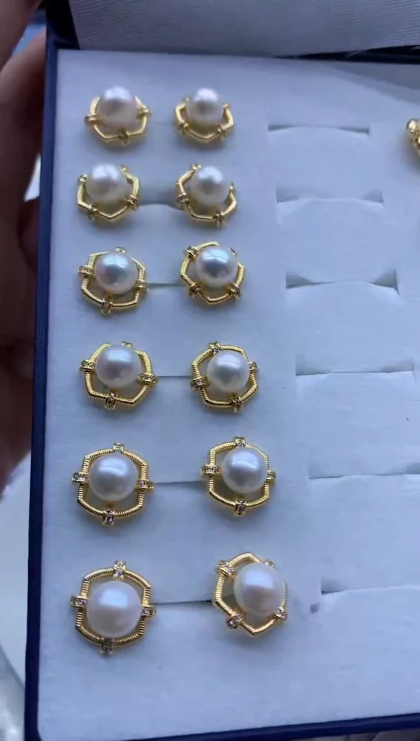 【闪购商品】淡水珍珠耳饰未镶嵌淡水珍珠耳饰