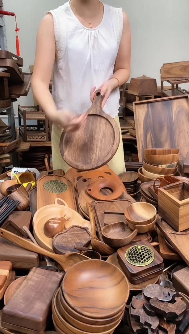 木  南美胡桃木披萨板36*25.5*2cm