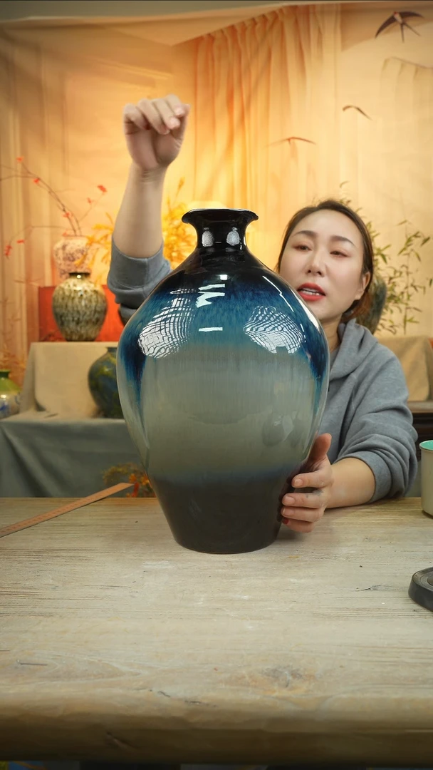 高41口11陶瓷花瓶花器