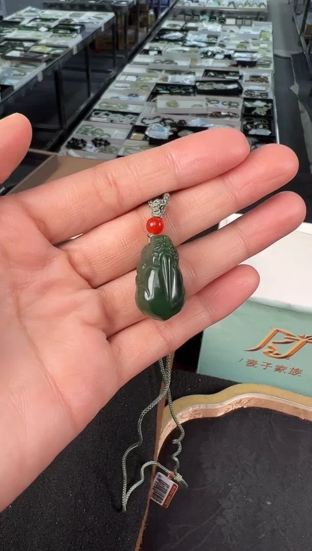 吊坠(不含链)未镶嵌和田玉多样性发1