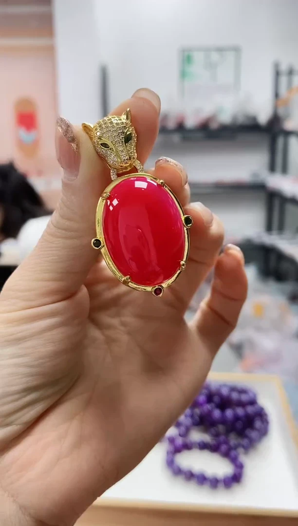 未镶嵌手串玛瑙/玉髓豹子头hjt蛋面