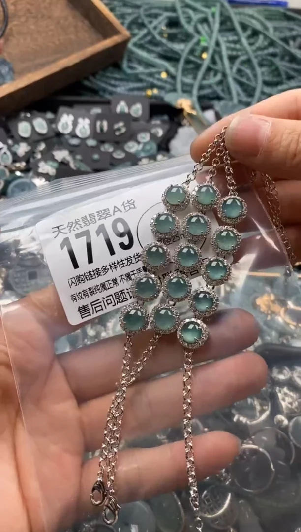 【闪购商品】翡翠颈饰未镶嵌多样性发其一1719