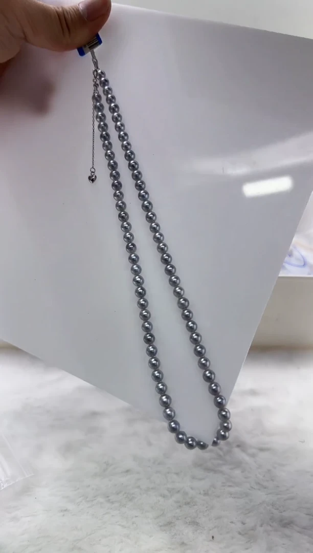 【闪购商品】海水珍珠DA银S925镶嵌t510 灰珠串5