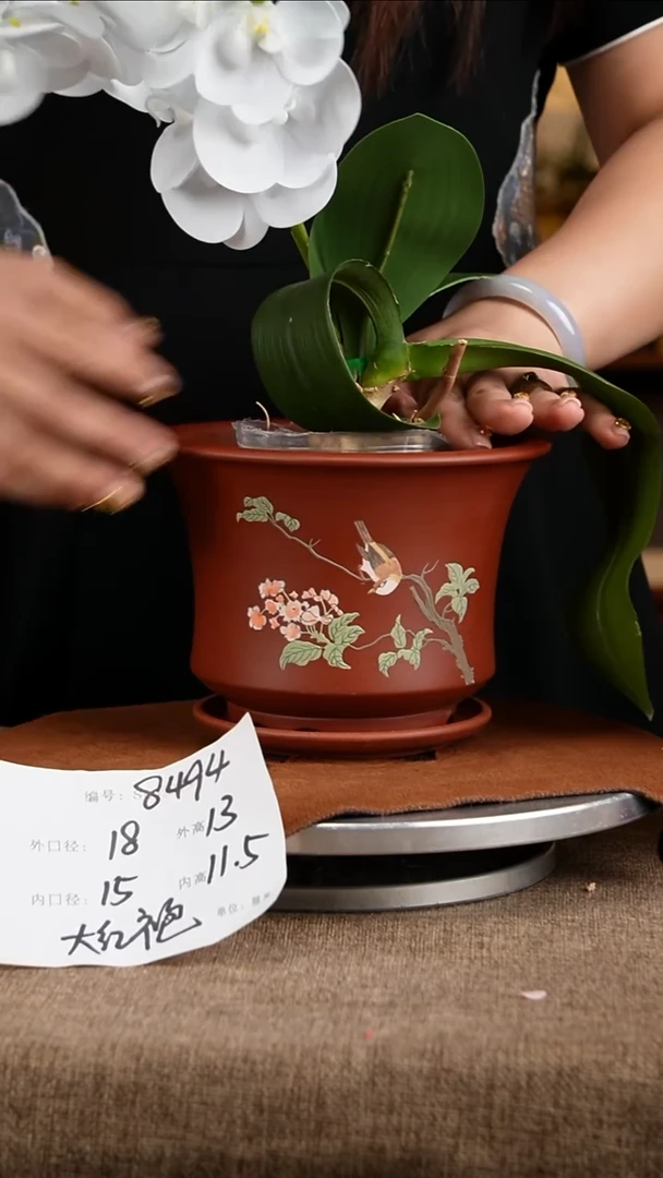 紫砂花盆花卉工艺8494+z