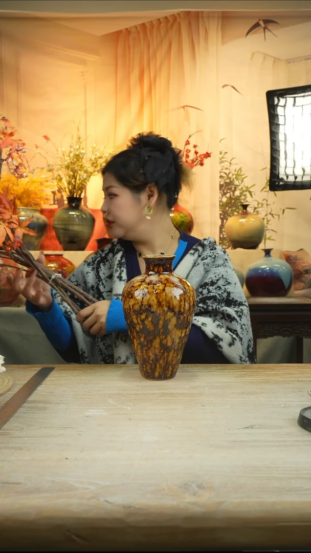 高25口6高温陶瓷花瓶