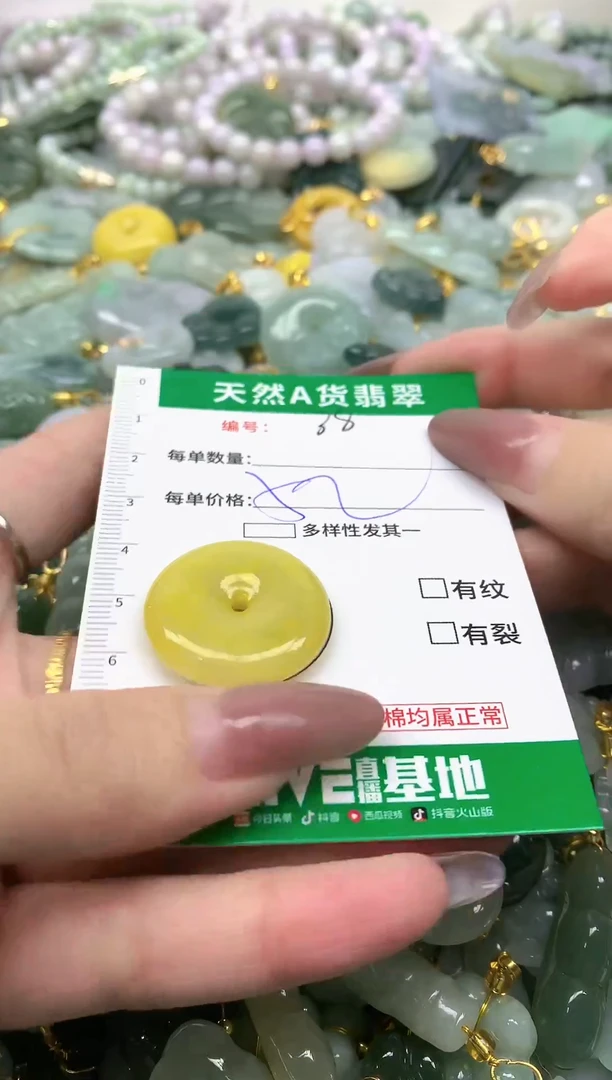 颈饰未镶嵌翡翠纯天然缅甸A货翡翠-38
